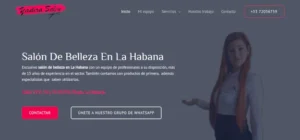 Ejemplo de posicionamiento web en cuba, Yadira Salón